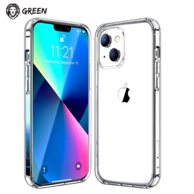 قاب شفاف گرین crystal clear Anti-shock case for iphone 13